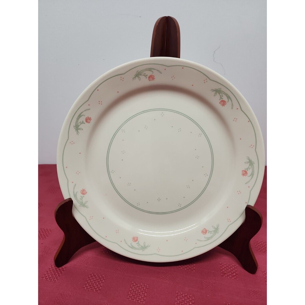 Vintage Corelle By Corning Calico Rose Dinner Plates Set Of 2 Grannycore 1985